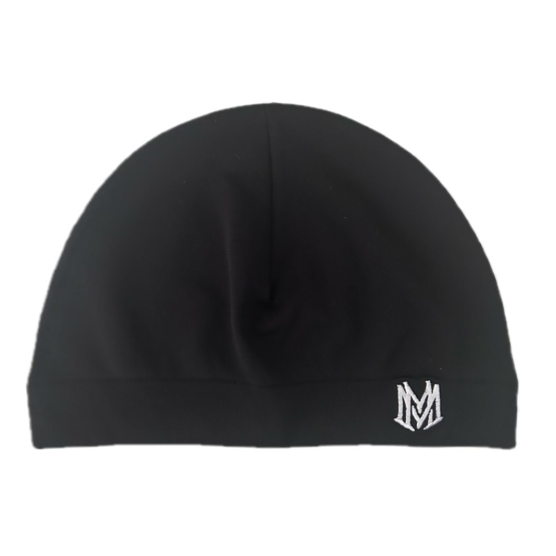 Running Gear Hat - Letter M Embroidered Skull Cap Thin