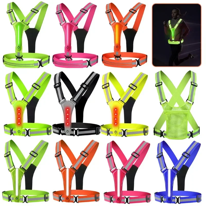 LED Reflective Vest Running Ge - Reflective Running Gear Vest recension och pris