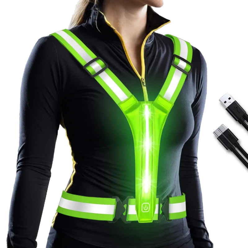 LED Reflective Vest Running Ge - Reflective Running Gear Vest recension och pris