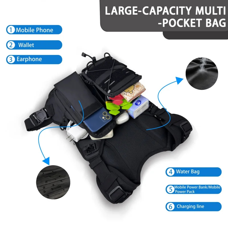 ​High-Quality Tactical Vest Ch - Reflective Running Gear Vest recension och pris