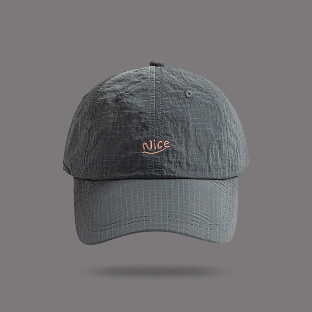 Fashion Plaid Thin Sun Cap Qui - Running Gear Hat recension och pris