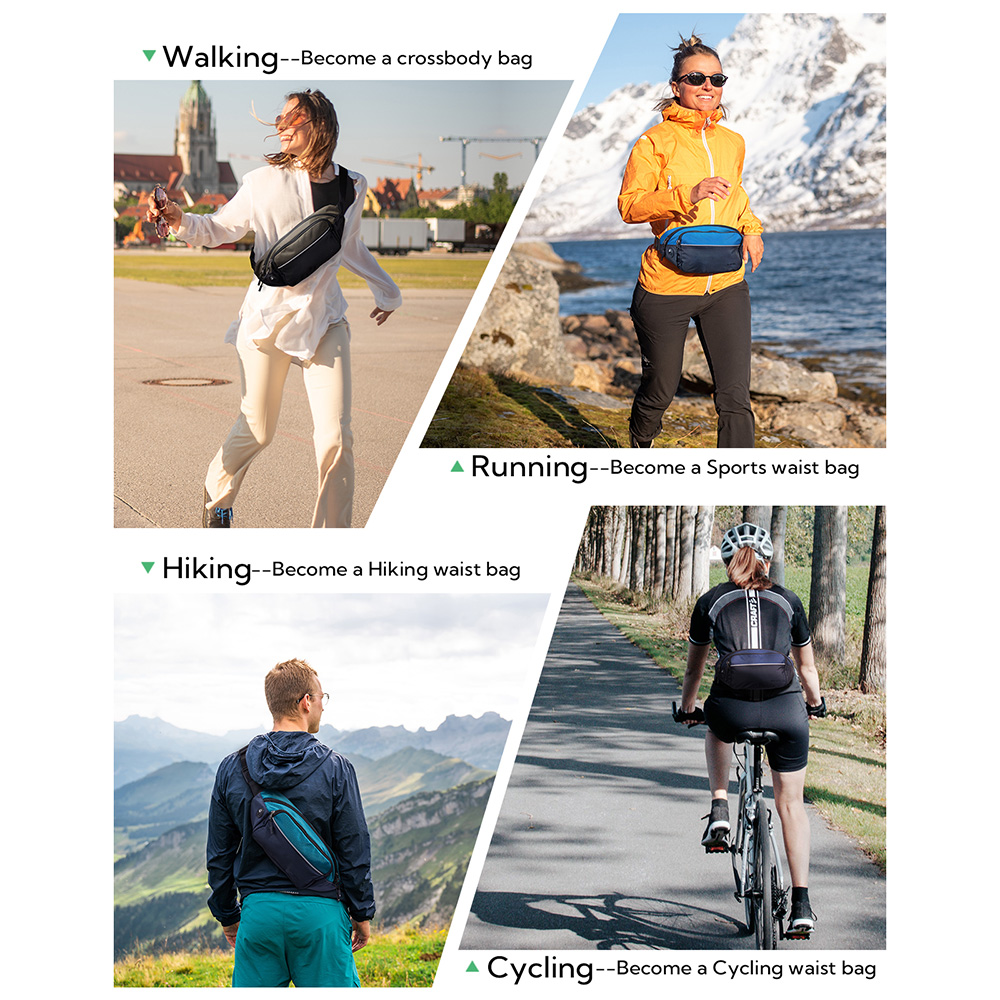 WATERFLY Fanny Pack Waist Bag  - Running Gear For recension och pris