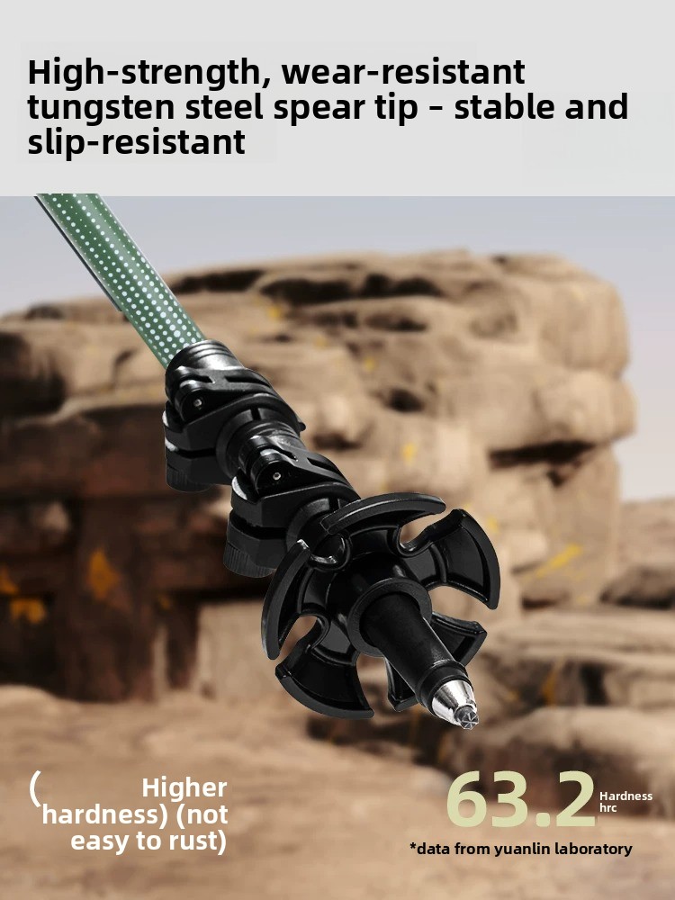 Professional 3K Carbon Fiber T - Trekking Pole Carbon recension och pris