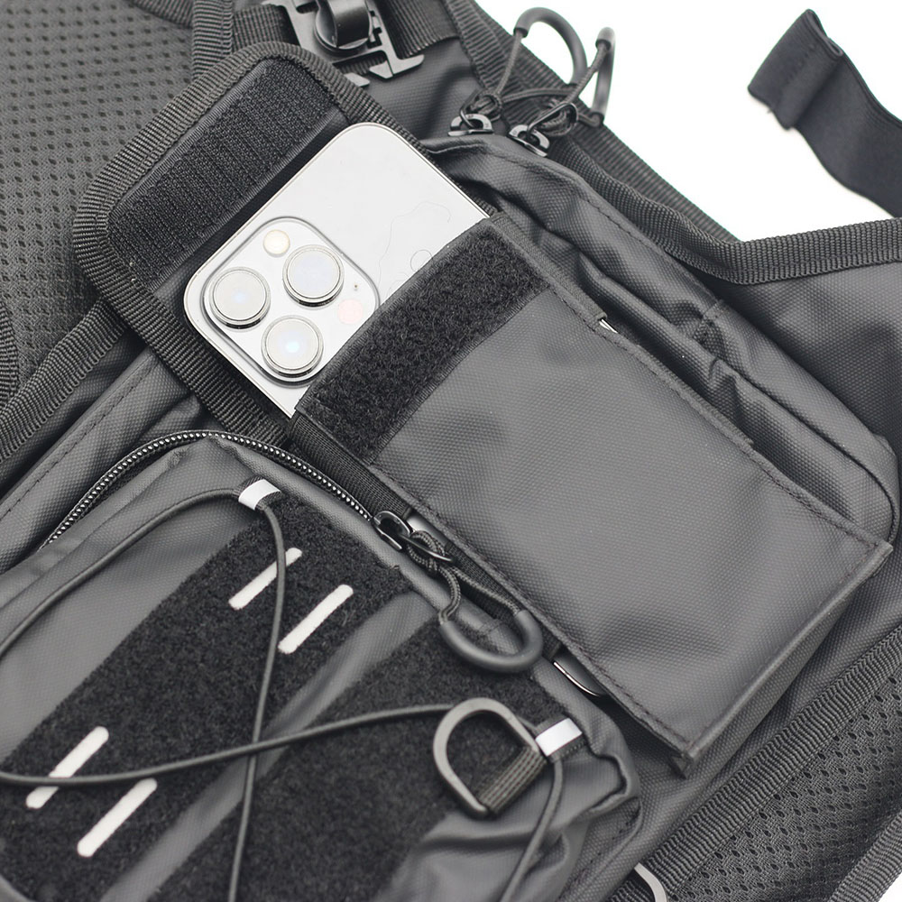 Tactical Vest Chest Bag with 2 - Reflective Running Gear Vest recension och pris